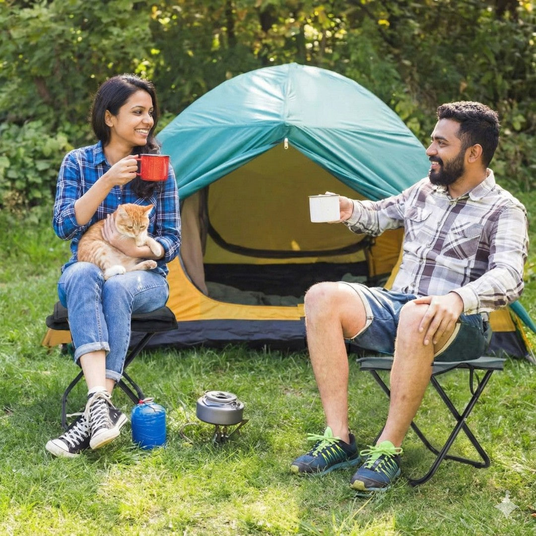 Handbag folding stool