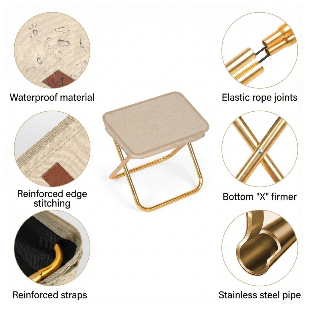 Handbag folding stool