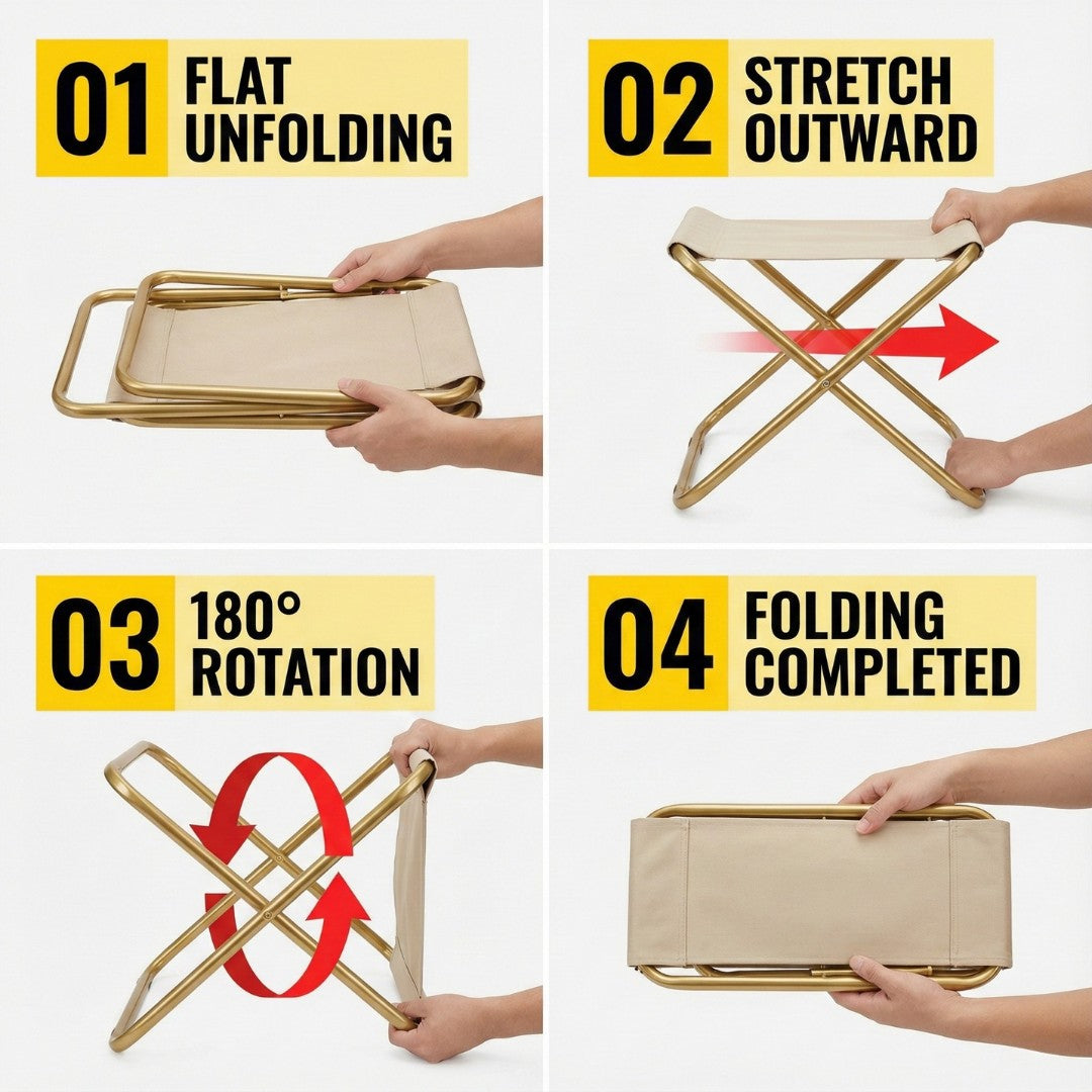 Handbag folding stool
