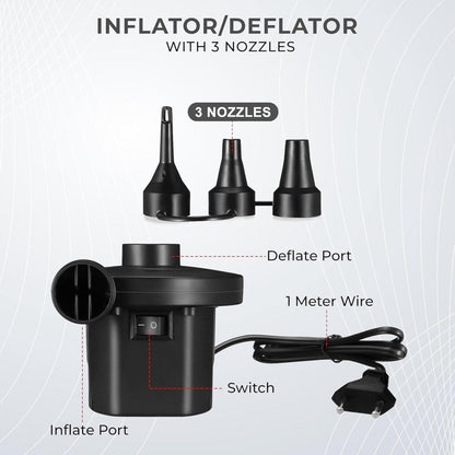 Inflatable Chair Lazy Sofa With Footrest